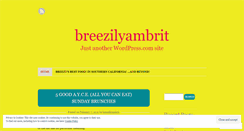Desktop Screenshot of breezilyambrit.wordpress.com