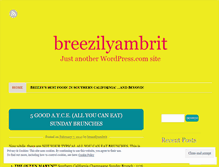 Tablet Screenshot of breezilyambrit.wordpress.com