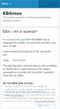 Mobile Screenshot of ebanous.wordpress.com