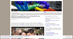 Desktop Screenshot of gayinpublic.wordpress.com