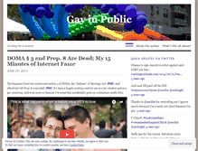 Tablet Screenshot of gayinpublic.wordpress.com