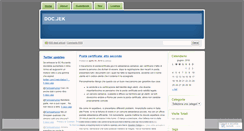 Desktop Screenshot of docjek.wordpress.com