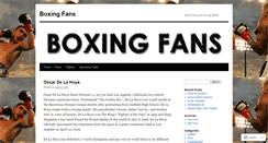 Desktop Screenshot of boxingfans.wordpress.com