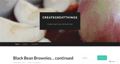 Desktop Screenshot of creategreatthings.wordpress.com