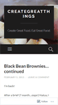 Mobile Screenshot of creategreatthings.wordpress.com
