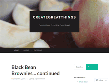 Tablet Screenshot of creategreatthings.wordpress.com