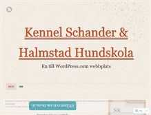 Tablet Screenshot of halmstadshundskola.wordpress.com