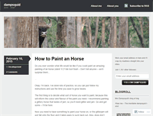 Tablet Screenshot of dampsquid.wordpress.com