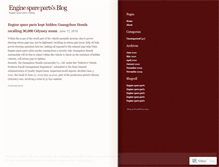 Tablet Screenshot of enginespareparts.wordpress.com