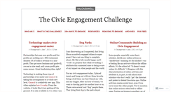 Desktop Screenshot of civicengagementchallenge.wordpress.com