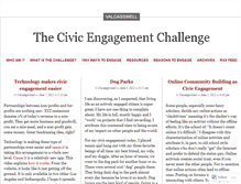 Tablet Screenshot of civicengagementchallenge.wordpress.com