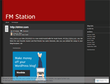 Tablet Screenshot of fmstation.wordpress.com