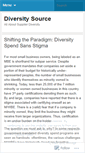 Mobile Screenshot of diversitysource.wordpress.com