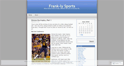 Desktop Screenshot of franklysports.wordpress.com