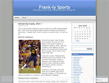 Tablet Screenshot of franklysports.wordpress.com