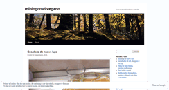 Desktop Screenshot of miblogcrudivegano.wordpress.com
