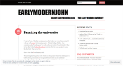 Desktop Screenshot of earlymodernjohn.wordpress.com