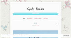 Desktop Screenshot of oysterdiaries.wordpress.com