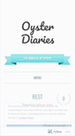 Mobile Screenshot of oysterdiaries.wordpress.com