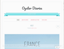 Tablet Screenshot of oysterdiaries.wordpress.com