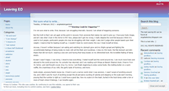 Desktop Screenshot of leavinged.wordpress.com