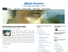 Tablet Screenshot of adityasetyawan.wordpress.com