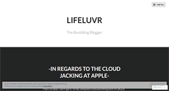 Desktop Screenshot of lifeluvr.wordpress.com