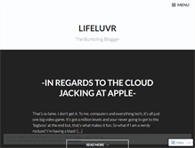 Tablet Screenshot of lifeluvr.wordpress.com