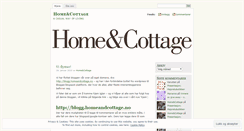 Desktop Screenshot of homeandcottage.wordpress.com