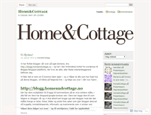 Tablet Screenshot of homeandcottage.wordpress.com