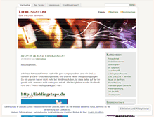 Tablet Screenshot of lieblingstape.wordpress.com