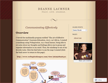 Tablet Screenshot of deannelachner.wordpress.com
