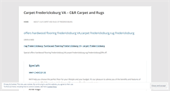 Desktop Screenshot of carpetfredericksburgcandrcarpetandrug.wordpress.com