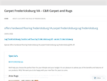 Tablet Screenshot of carpetfredericksburgcandrcarpetandrug.wordpress.com