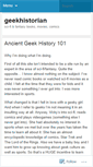 Mobile Screenshot of geekhistorian.wordpress.com