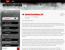 Tablet Screenshot of geekhistorian.wordpress.com