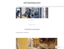 Tablet Screenshot of mymindisgoo.wordpress.com
