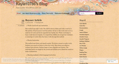 Desktop Screenshot of kayla10786.wordpress.com