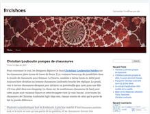 Tablet Screenshot of frrclshoes.wordpress.com