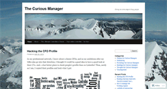 Desktop Screenshot of curiousmanager.wordpress.com