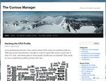 Tablet Screenshot of curiousmanager.wordpress.com