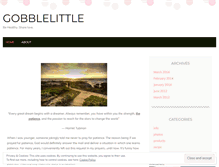 Tablet Screenshot of gobblelittle.wordpress.com