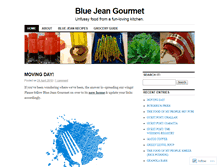 Tablet Screenshot of bluejeangourmet.wordpress.com