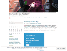 Tablet Screenshot of harvesthomeacademy.wordpress.com