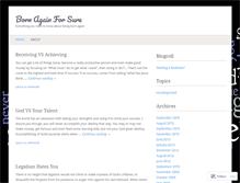 Tablet Screenshot of bornagainforsure.wordpress.com