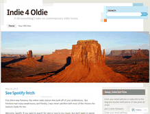 Tablet Screenshot of indie4oldie.wordpress.com