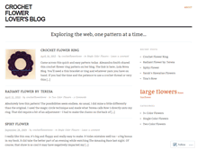 Tablet Screenshot of crochetflowerlover.wordpress.com