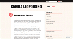 Desktop Screenshot of camilaleopoldino.wordpress.com
