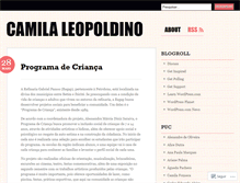 Tablet Screenshot of camilaleopoldino.wordpress.com