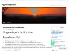 Tablet Screenshot of hyperespacyo.wordpress.com